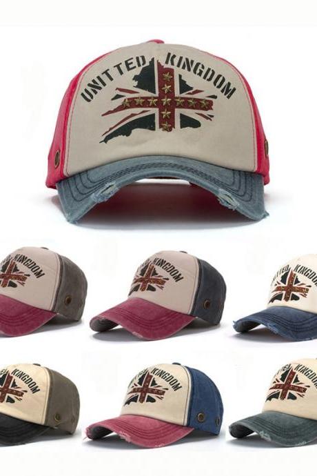 Korean Style Stitching Color Summer Unisex Cap Baseball Hat