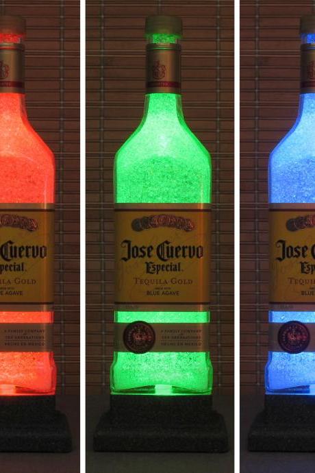 Jose Cuervo Gold Tequila Color Changing Led Remote Controlled Bottle Lamp Light Eco Friendly Rgb Led