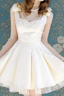Fashion bow sleeveless dress AX091606ax