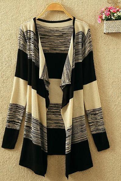 HS6673 Knitted Top Casual Loose-fitting Cardigan