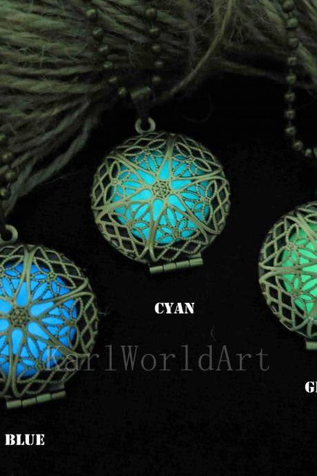 Free Shipping Glow in the dark necklace,glow pendant necklace,Halloween jewelry