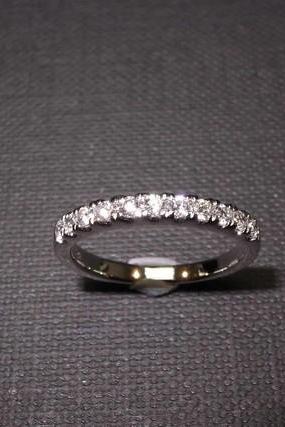 Wedding Diamond Ring in 14K White Gold