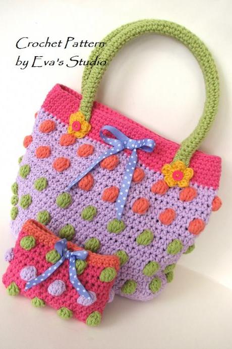 Girls Bag / Purse/ Wallet, Crochet Pattern Pdf,easy, Pattern No. 72