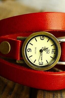 Leather Women Watch - Leather Wrist Watch - Women's Leather Wrist Watch