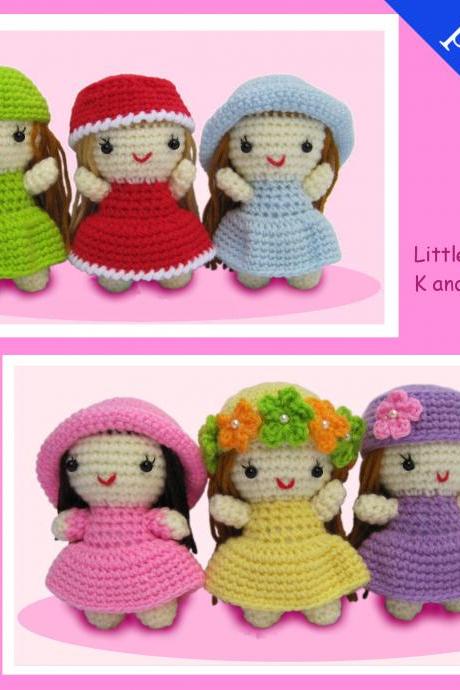 PDF Crochet Pattern for Little Girls