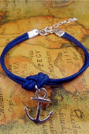 Anchor Bracelet, Nautical Bracelet, Navy Boyfriend Bracelet, Birthday Gift, Christmas Gift