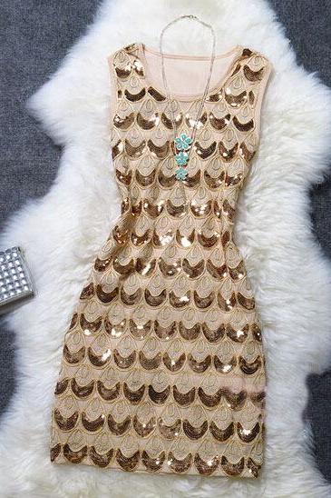 Fashion Sleeveless Vest Dress #092918ad