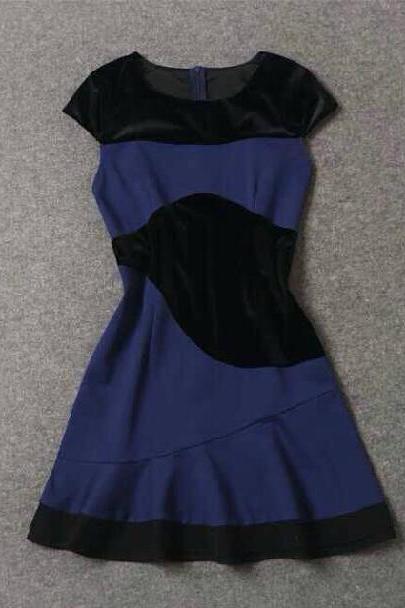 Slim Short-sleeved Dress Ax093004ax