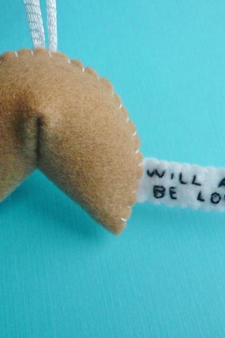 Fortune Cookie Ornament - Will always be loved