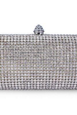 Full Crystal Evening Clutch Bag New Design With 120 Cm Long Chain Wedding Party Bag Wholesale Myself Jewellery 64966-25
