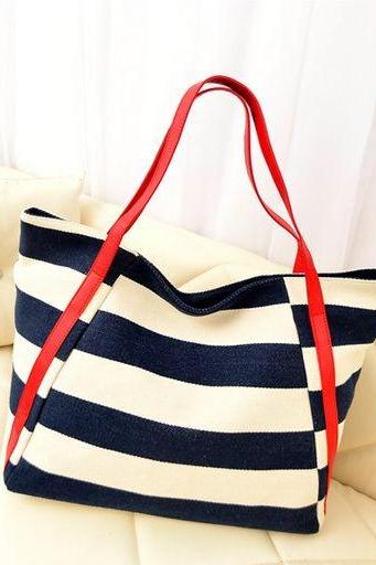 Stylish Nautical Inspired Stripes Bag