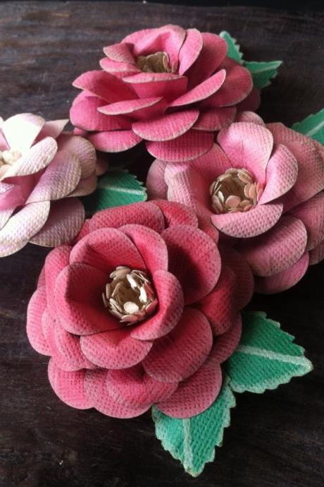 Handmade Paper Roses - Bubblegum Dreams Collection