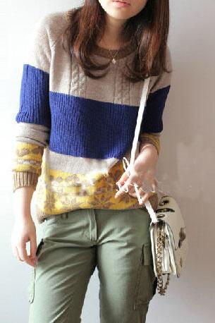 Retro Twist Knit Long-sleeved Sweater Coat #ad100822hj