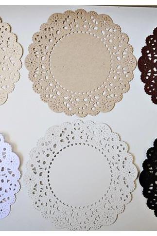 Parisian Lace Doily Basic Color For Scrap Booking Or Card Making / Pack