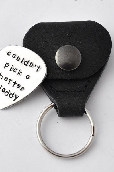 Guitar Pick With Case, Hand Stamped Personalized Guitar Pick With Case, Custom Guitar Pick, Father&amp;amp;#039;s Day Gifts, Gift For Dad,