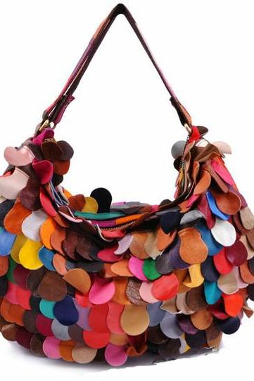Cool Colorful Flaps Handbag Shoulder Bag