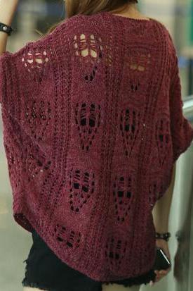 Bat sleeve loose knit sweater AX101302ax