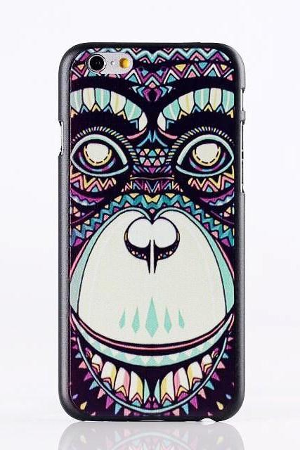 *Free Shipping* 18 kinds top fashion animal painting hard case for iphone 6 6g back cover case 4.7 inch colorful simple line style phone case