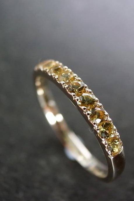 Yellow Sapphire Ring in 14K Yellow Gold