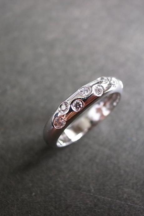 Diamond Wedding Ring In 14k White Gold