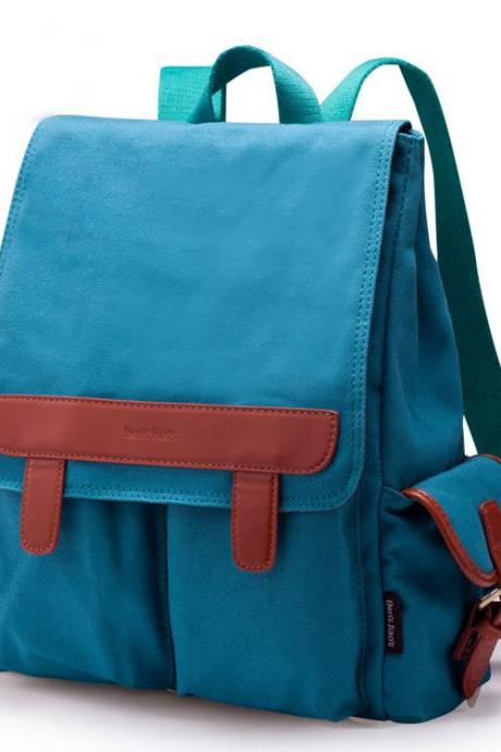 Cool Two Pockets Canvas Backpacks