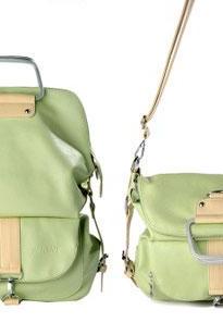 Fashion Green Multifunction Backpack &Handbag