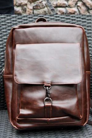 Vintage Style Brown Backpack