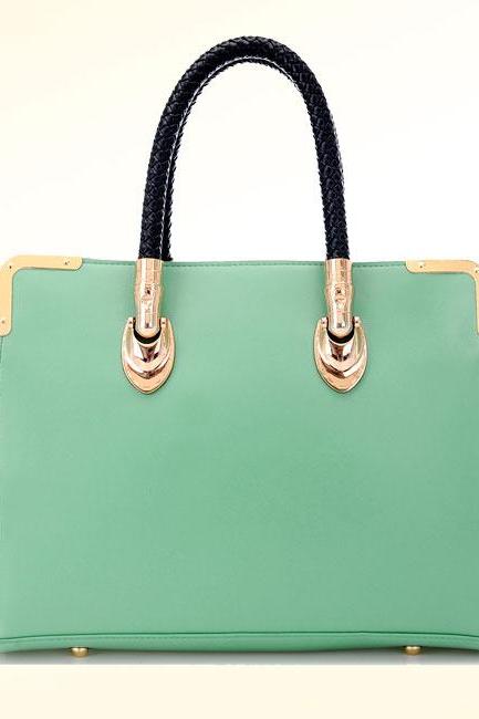 Elegant Useful Simple Glossy Handbag