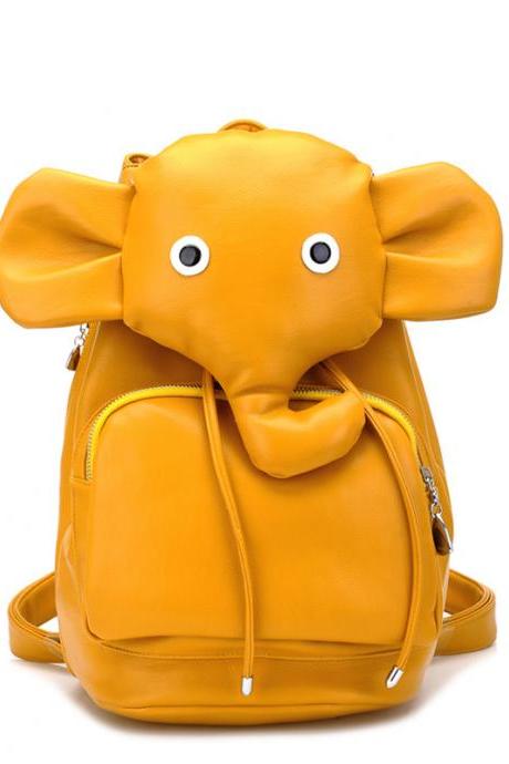 Lovely Elephant Backpack&Bag-yellow