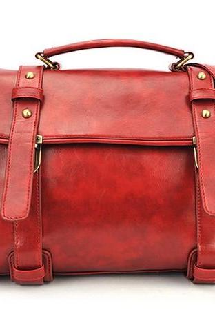 PU Leather Messenger Bag, Shoulder Bag, Tote Bag