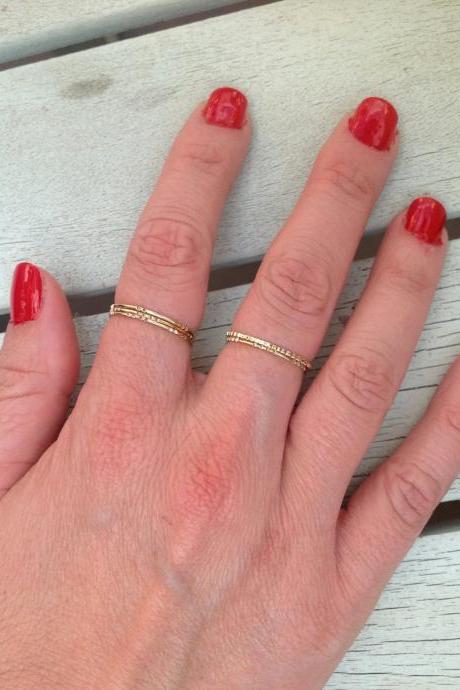 Gold ring, Stacking ring, thin gold ring, simle rings, tiny rings, gold thin rings- RR2