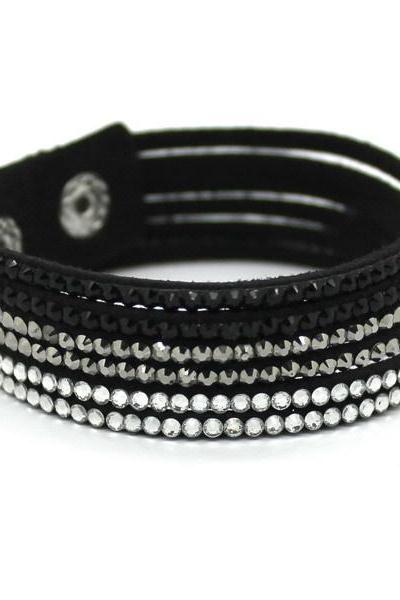 *Free Shipping* New Fashion 6 Layer Leather Bracelet! Factory Discount Prices, Charm Bracelet! 13 Color Choices