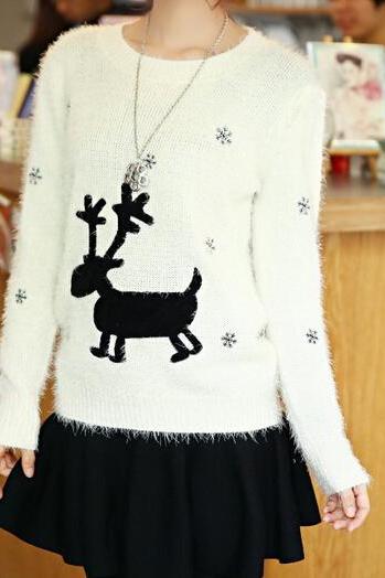 Cute fawn sweater coat #YU102320
