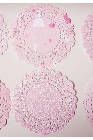 Parisian Lace Doily Wedding For Scrap Booking Or Card Making / Pack