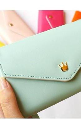 Mint Green Phone Bag Purse Change Purse Wallet With Card Pocket