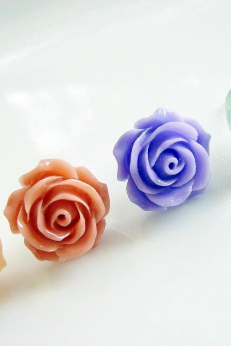 Choose Your Spring Flower Stud Earrings
