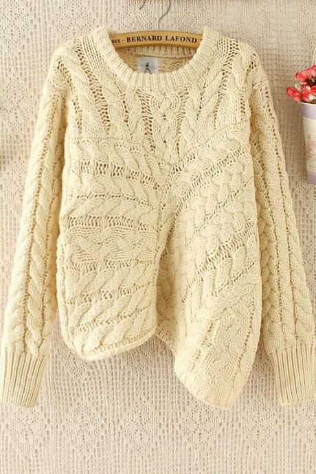 Irregular Pullover Sweater