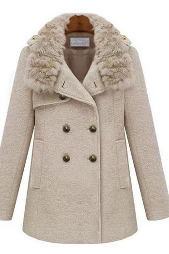 Winter Coat Wool Jackets Uk For Women M L S Xl Blue Top