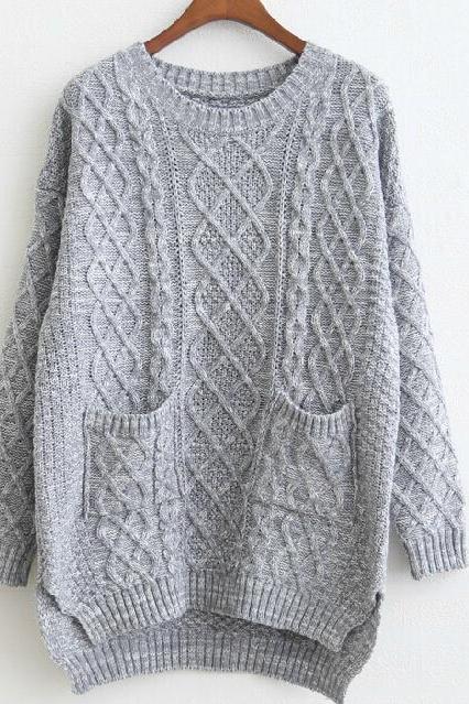 Loose Knit Sweater Pl1107h