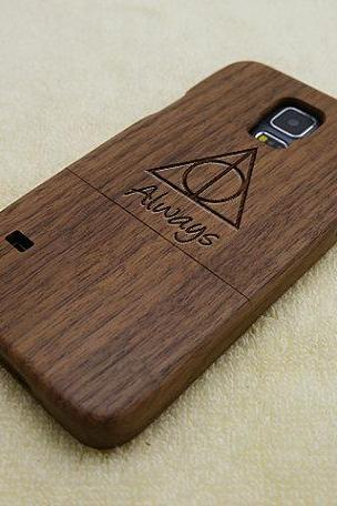 Deathly Hallows Always, Harry Potter,engraved Iphone 6s Plus 6s 6 6 Plus 5 5s 5c 4 4s Wood Case , Samsung S6 S5 S4 S3 Note 5 4 3 Wood Cover
