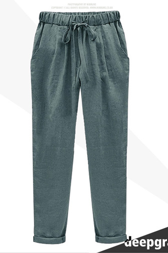 Peg Trousers With Elastic Waistband
