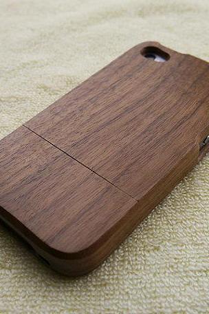 Wood iPhone case, wood iPhone 4S case, wood iPhone 4 case, no picture engraved, real wood, wooden iPhone case
