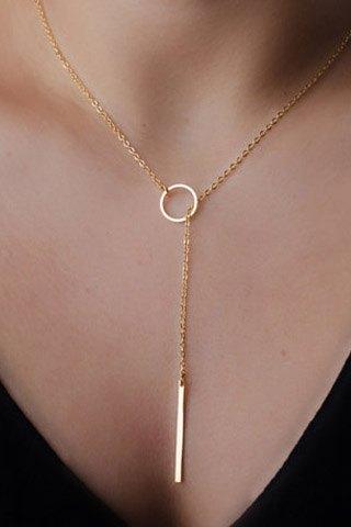 Simple and Elegant Circle Layered Necklace