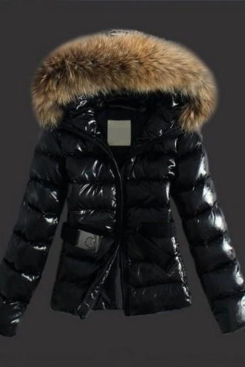 Fashion Raccoon Hairy Cotton-padded Clothes AW915DC