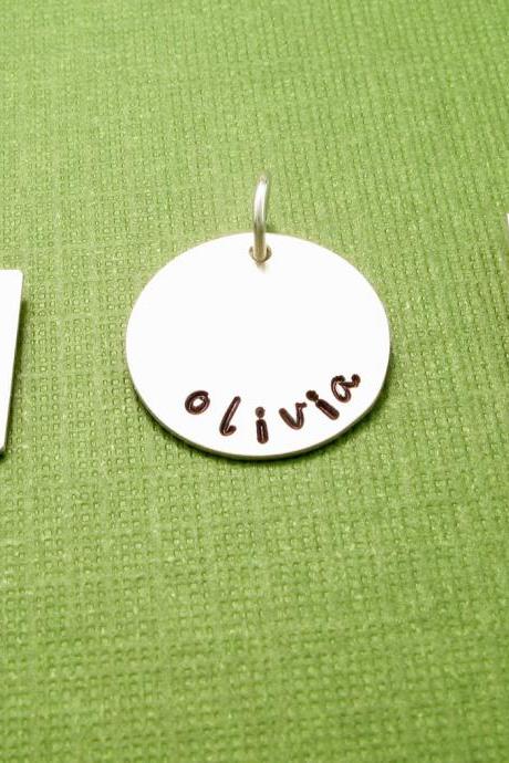 Personalized name charm: Add on to any necklace in my shop