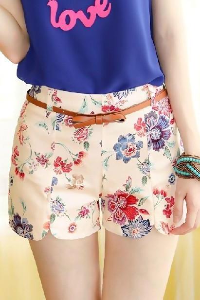 Printed Floral Shorts DG61443