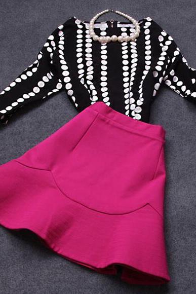 Fashion Wave Point Suit ( Two-piece ) BB918FH