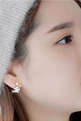Little flower silver Earrings/Cute Earrings/Silver Earrings/Earrings Silver/Girl Earrings/Jewelry Earrings/Beautiful Earrings