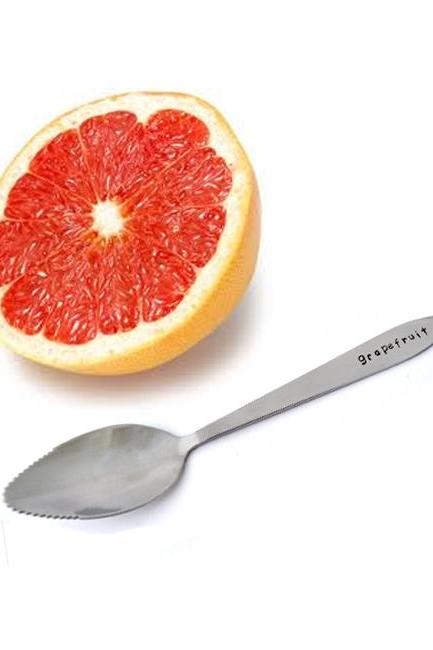 1 Custom Spoons, Personalized Grapefruit Spoon, Kiwi Spoon, Custom Silverware