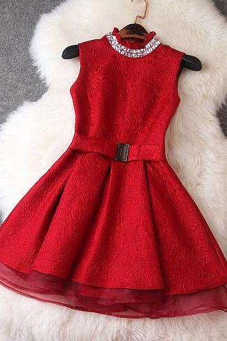 Beaded Organza Dress